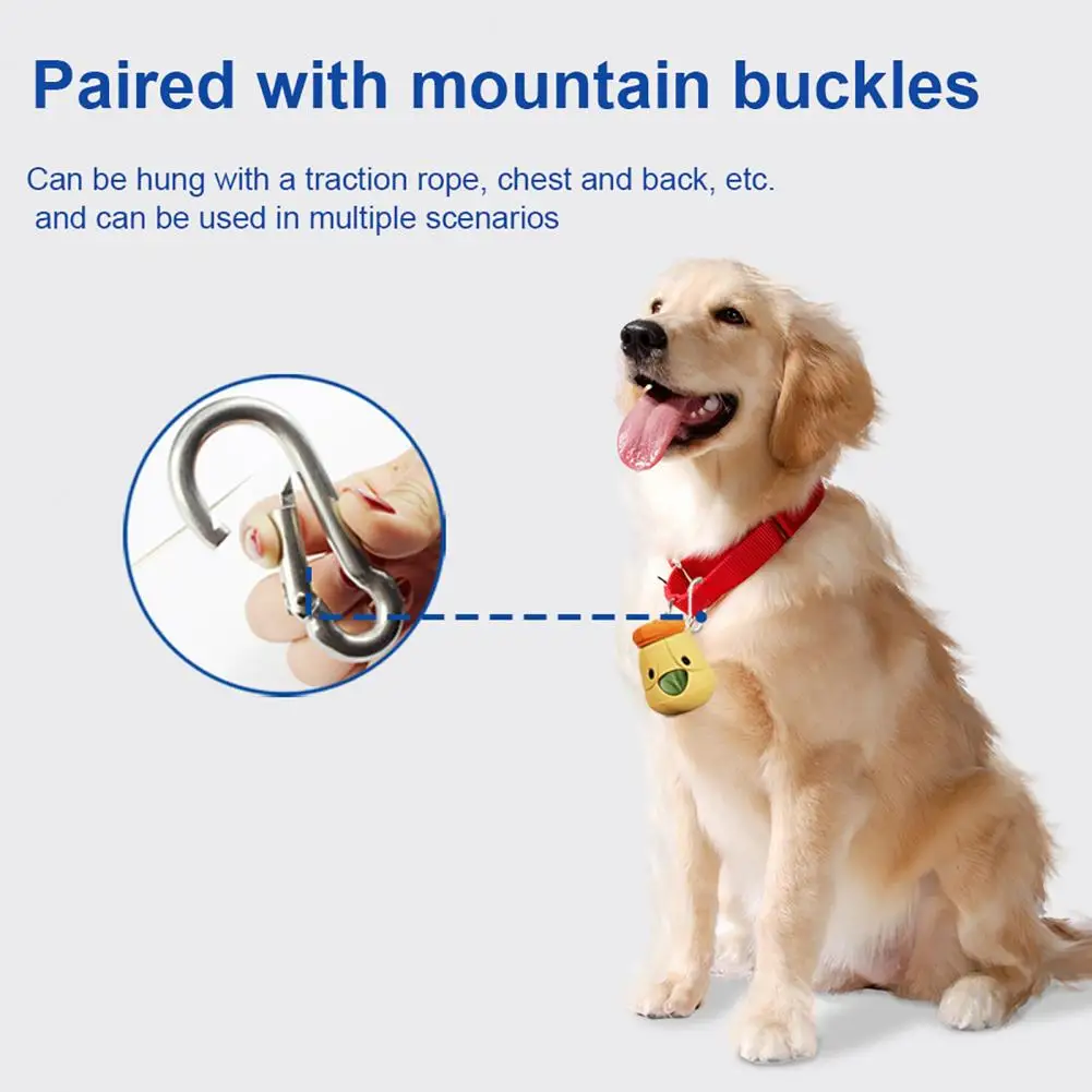 Macaron Color Dog Bag Holder Dog Poop Bag Dispenser with Metal Carabiner Portable Pet Bag Holder Cute Puppy Poop Case for Dogs