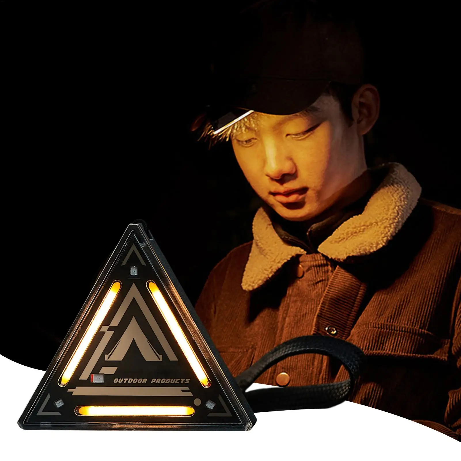 

Portable Safety Beacon Light Rechargeable Flashing Lamp for Camping Hiking Night Running, Waterproof & Magnetic