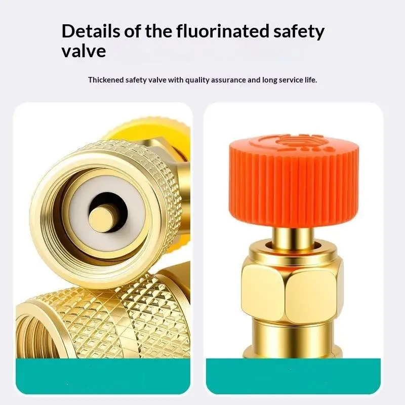 ~* 1Pcs Hand Tool Refrigeration Charging Air Conditioning Adapter For R410 R22 1/4