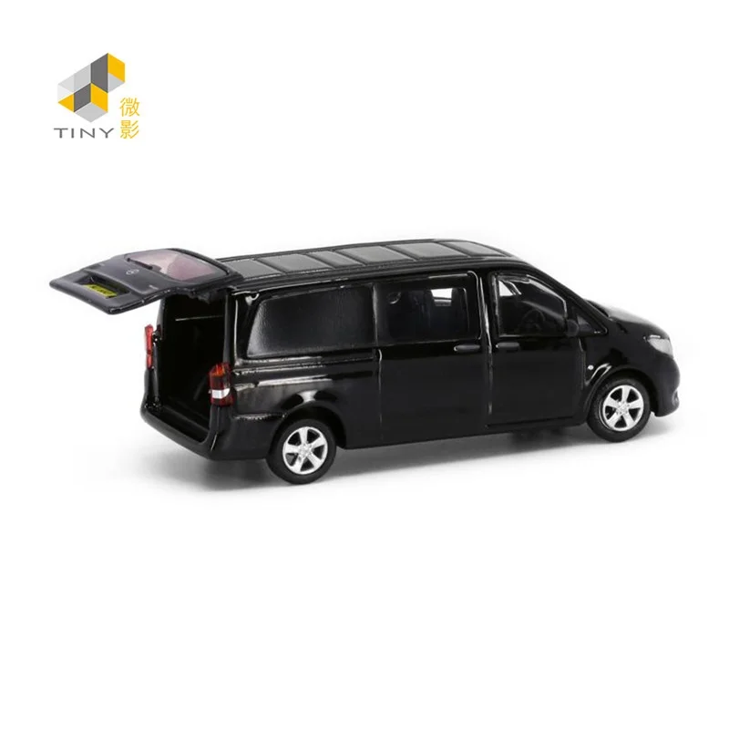 TINY 1:64 Ben-chi Vito NO.83 Black Alloy Simulation Model Car