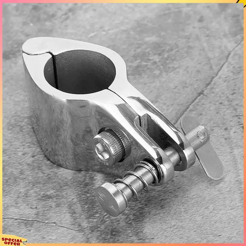 ABFI 2Pcs Stainless Steel Pipe Clamp Upper Jaw Sliding Hinged Hardware Hinge Upper Jaw Sliding Marine Fittings