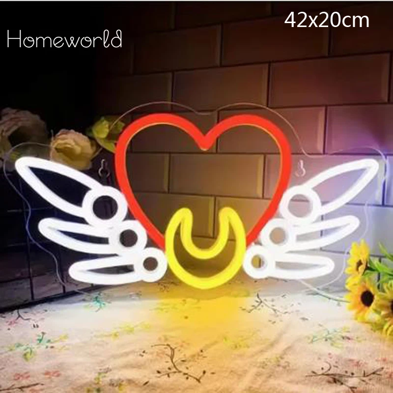 Love Heart LED Neon Sign used for Beauty Room Girls Bedroom Wall Decor Light make a Confession Wedding Scene Decoration