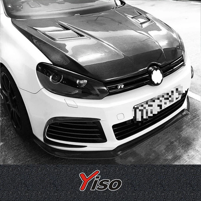 Suitable for GOLF 6 R20 GTI R Modified ASPEC Machine cover Aerodynamic kit GOLF 6 R20 R GTI Carbon fiber ASPEC Engine Cover