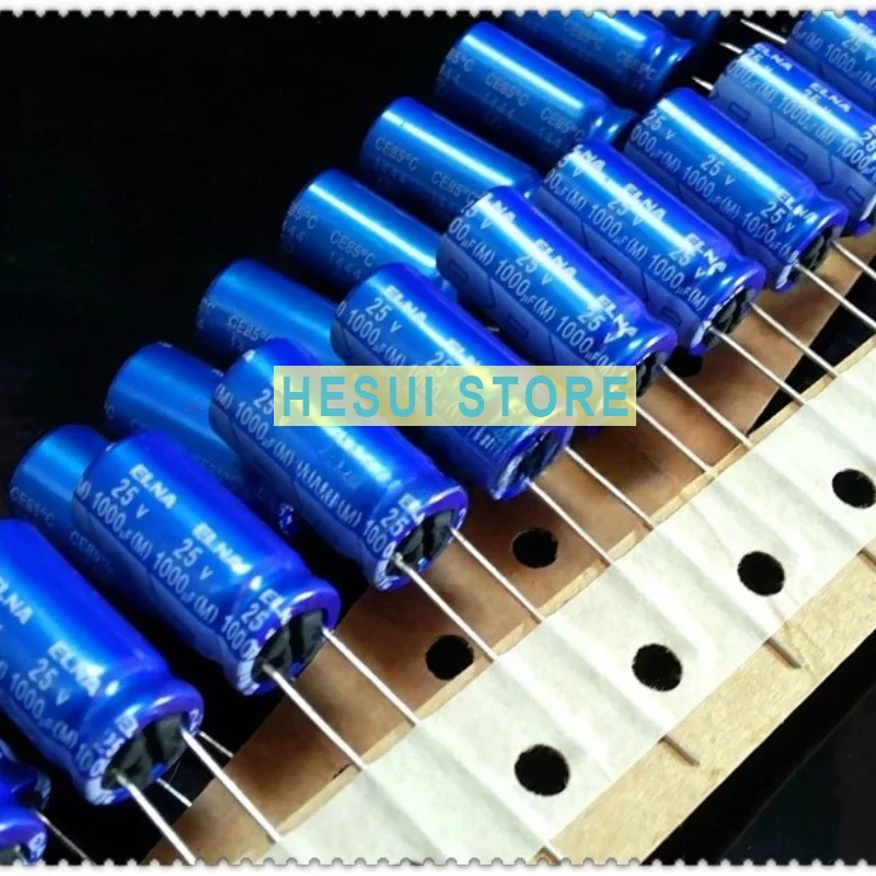RE3 flash blue robe 1000uF 25V imported fever, electrolytic capacitor 10x20