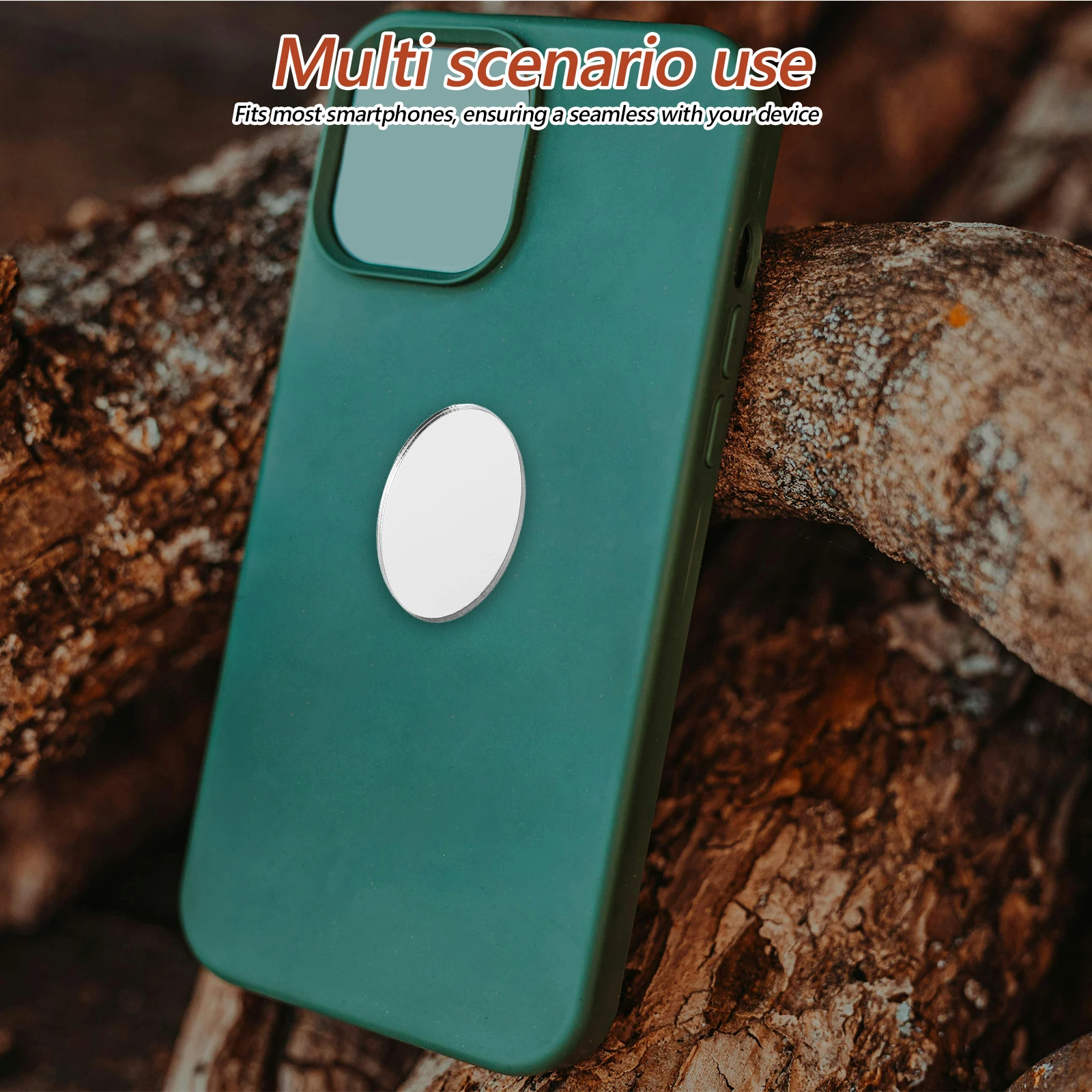 5 pezzi adesivo specchio per telefono adesivo specchio per trucco acrilico compatto per custodia per telefono adesivo portatile da viaggio piccolo cerchio