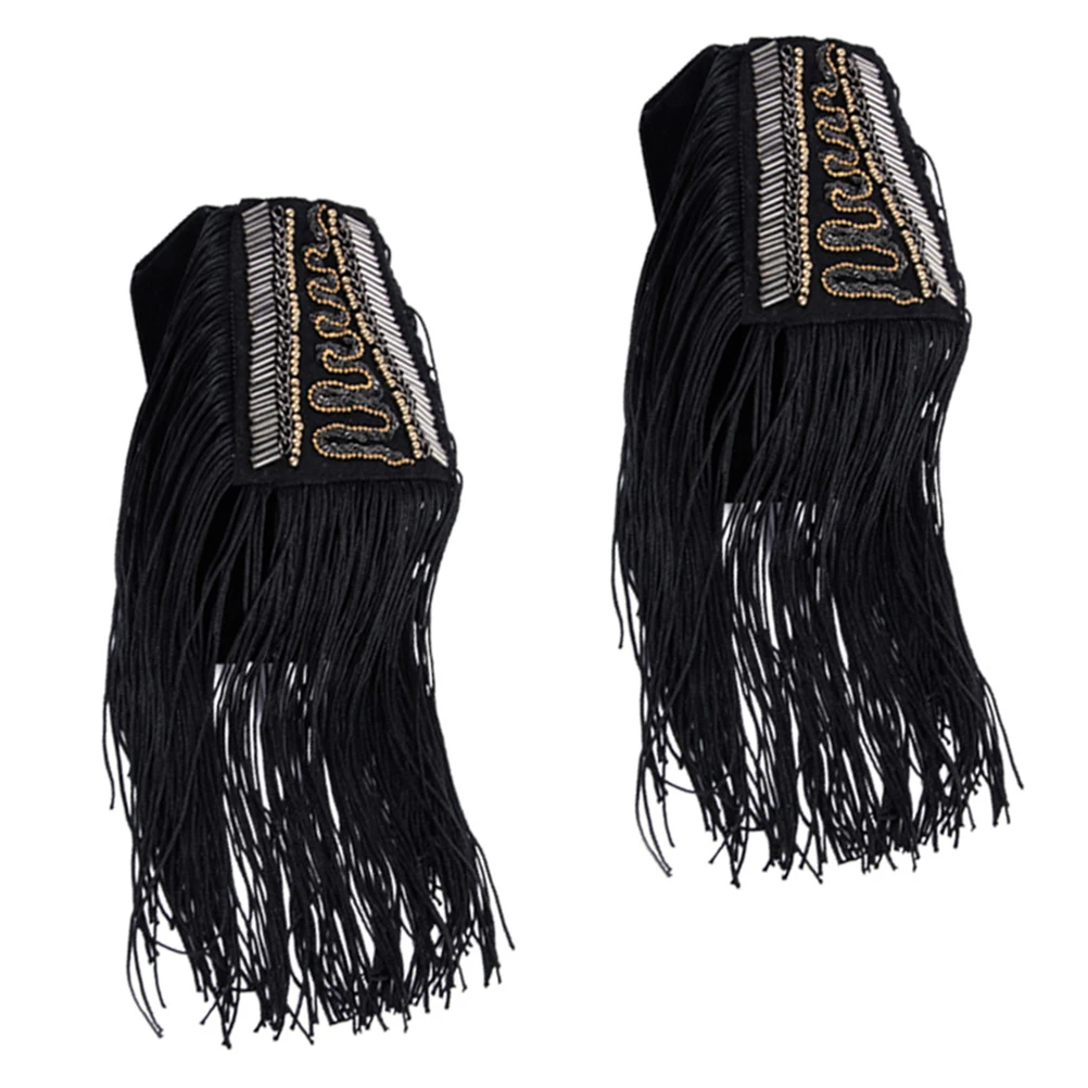

Tassel Decor Board Shoulder Board Decorative Bead Men Women Shoulder Tassel Lightweight Durable Fashion Badge Toy