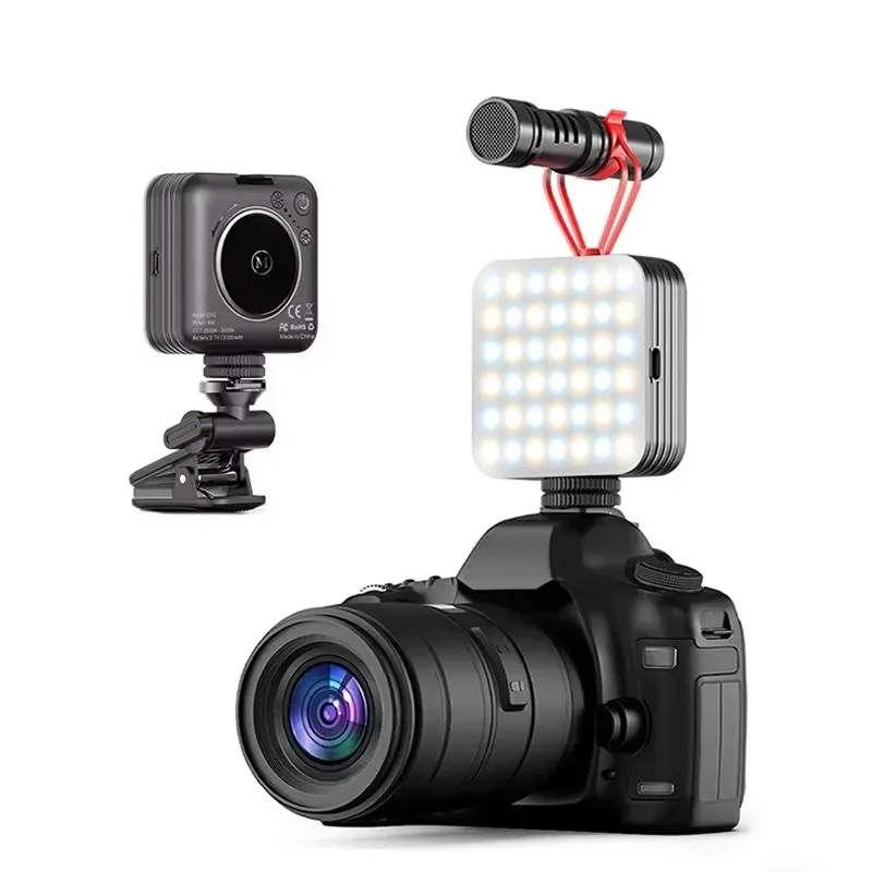 RGB Video Light Mini LED Camera Light 2000mAh Rechargable LED Panel Lamp Photo Video Fill Lighting for Youtube Tik Tok