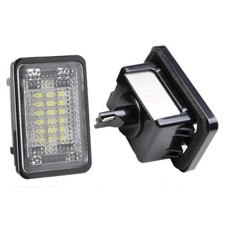 Car LICENSE PLATE LIGHT Canbus LED WHITE 12V 2Pcs error free direct fit for MERCEDES BENZ GLK X204 GLK350