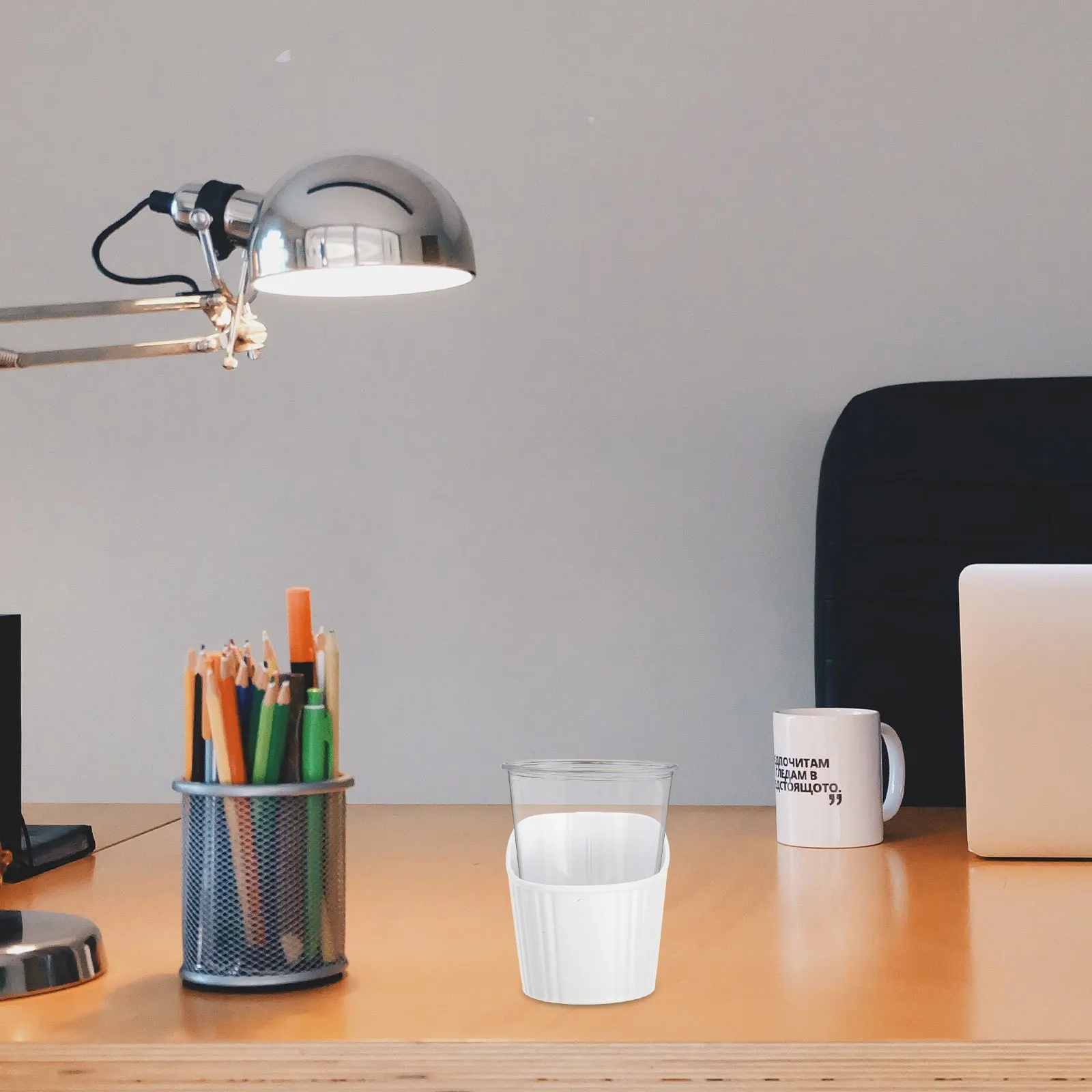 

6Pcs Heat Insulation Cup Holder Anti Slip Coffee Sleeve Insulated Tumbler Coaster for Home Office Plastic Drink Stand