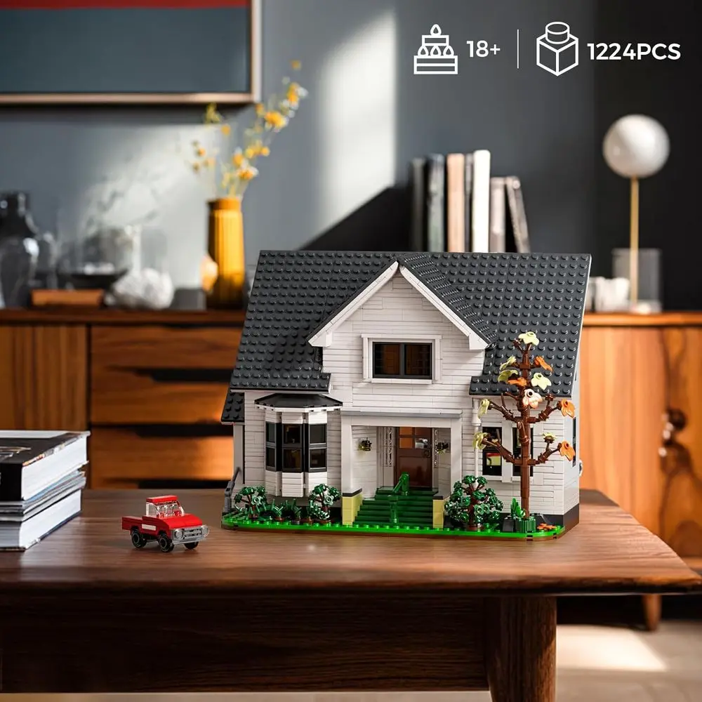 Blocchi da costruzione Bella House a tema romantico per adulti, compatibili con LEGO, 1224 pezzi, ideali per le vacanze e San Valentino