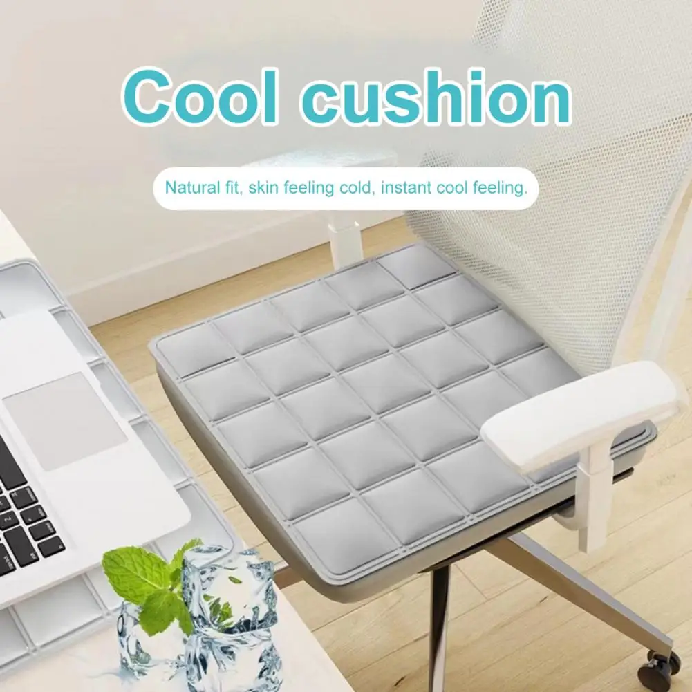 Multifunctional Cooling Cushion Breathable Super Soft Chair Cushion Washable Chair Seat Cushion Summer Ice Mat Office Supplies