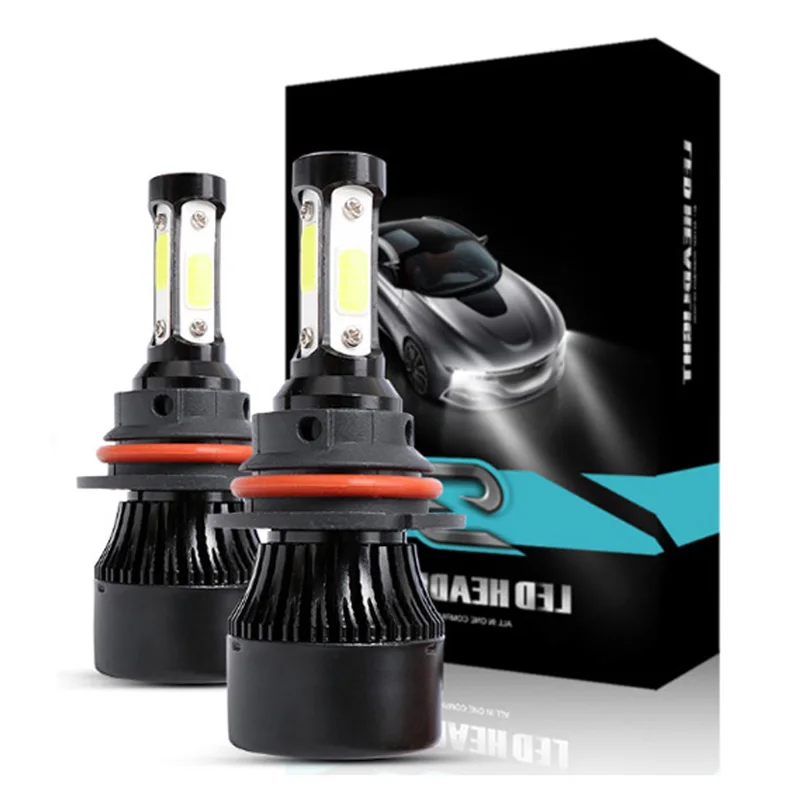 

HB5 9007 Светодиодные лампы высоких и низких фар Canbus 100 Вт Высокая мощность 20000LM Супер яркий белый 6000K Турбо Автомобильная лампа 12 В