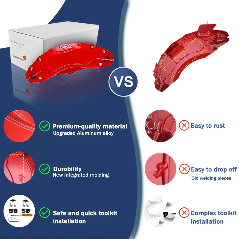 Applicable To 24 Tesla Model3 Brake Caliper Covers Modified Special Aluminum Wheel Hub Caliper Covers Wheel Spacers