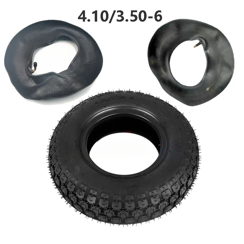 6-inch Pneumatic tyre 4.10/3.50-6 Electric scooter Inner Tube& Outer Tires For 47cc 49cc Small ATV Lawn Mower And Snow Mud