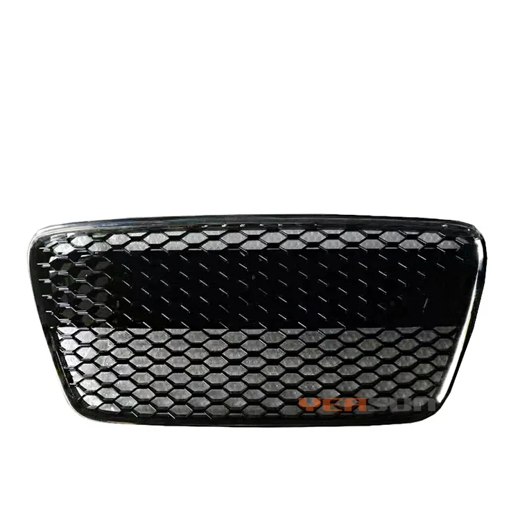 Front Grille For Audi R8  2007-2013 Bumper Black/ Chrome/Red/Blue Front Honeycomb Grille