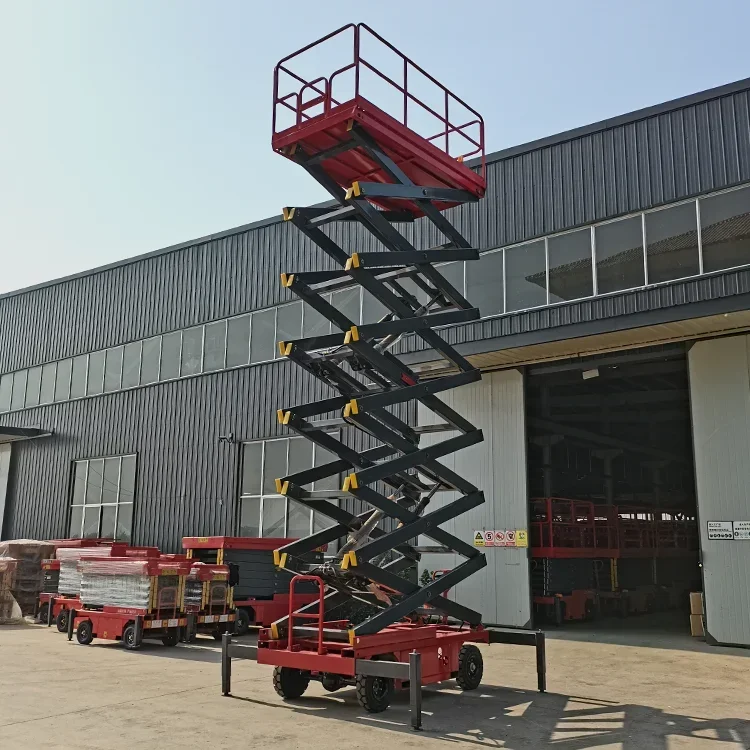 CE 4m 6m 8m 10m 12m 14m 16m 18m mini scissor lift table elevated small electric lift table Electric Scaffolding