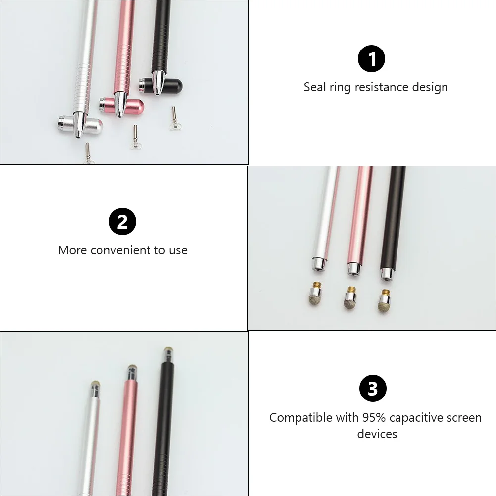 Penna stilo magnetica 1 pz Matita stilo a disco universale 2 in 1 Nessuna carica Tocco liscio Posizionamento preciso Uso a lungo termine