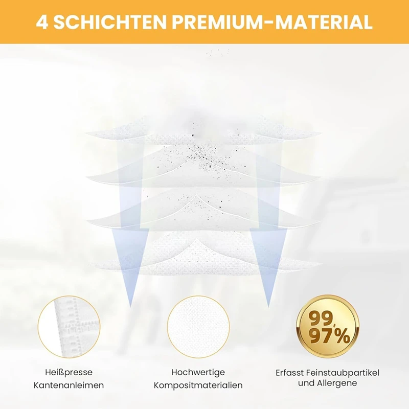 AT69 -Vacuum Cleaner Bags Filter Suitable For Karcher KFI 357 KFI357 KA 40 Replacement Bag For Karcher 2.863-314.0 WD2 Plus