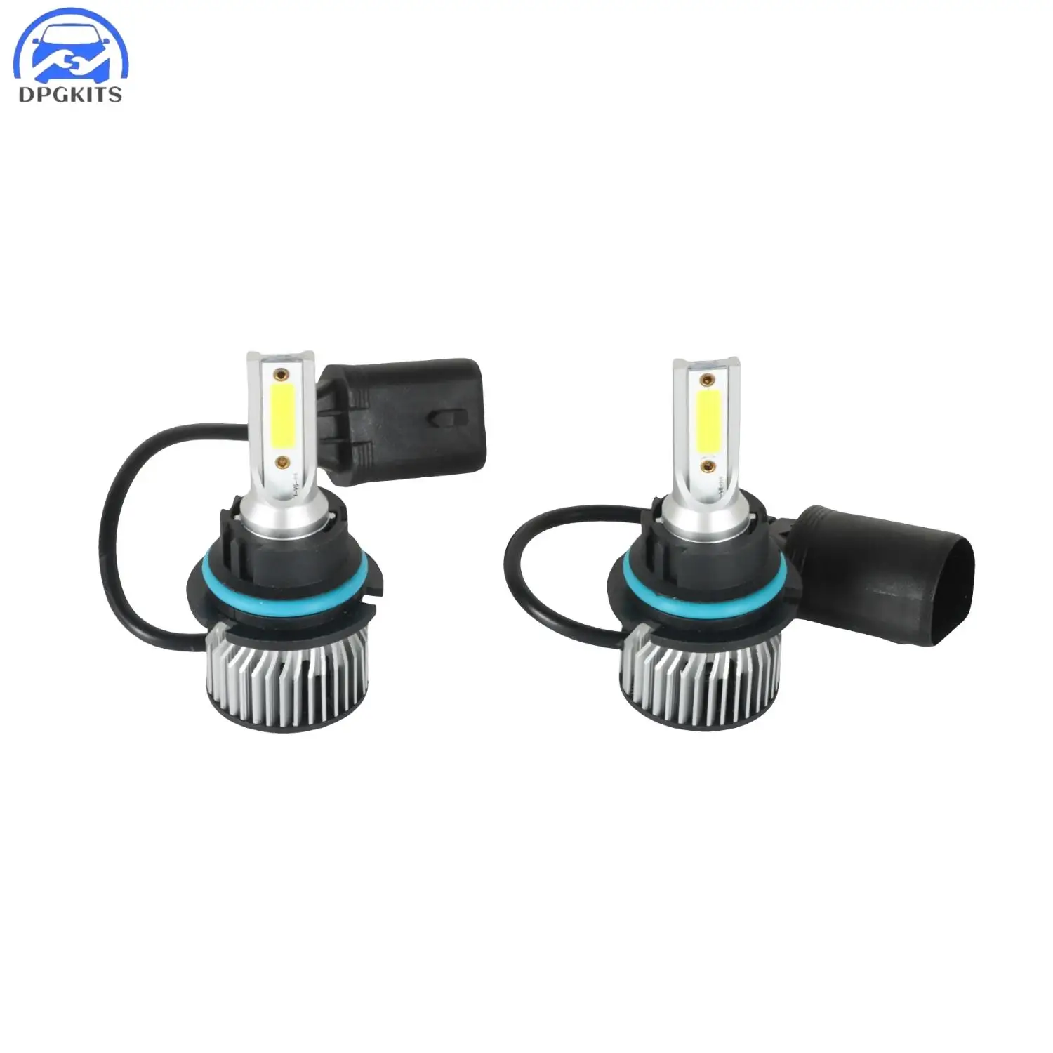 

DPGKITS 2pcs 9004/HB1 LED Headlight High Low Dual Beam Conversion Kit 24W 6000LM 6500K Super White Fog Light Bulbs Accessories