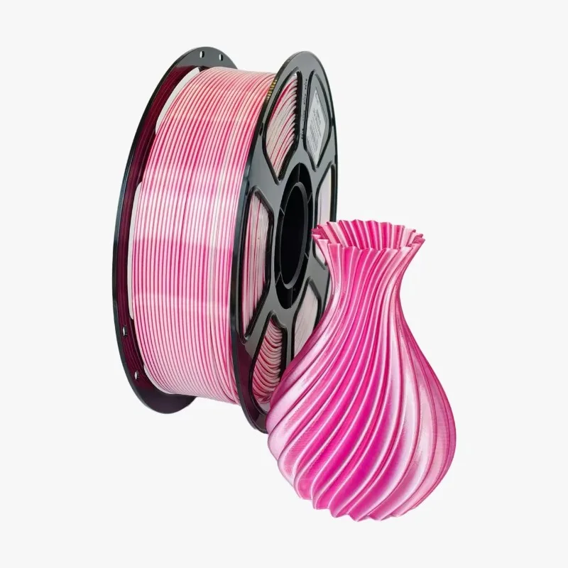 PLA Single & Dual Color Filament 1.75mm Silk Texture For Bambu Lab 3D Printer