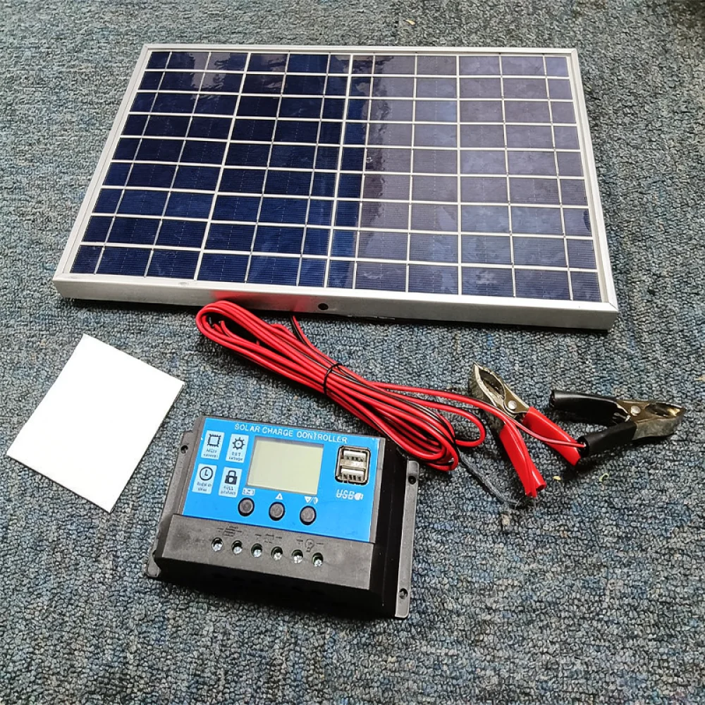 Off Grid Solar Kit - 10W Solar Panel Charger Kit With