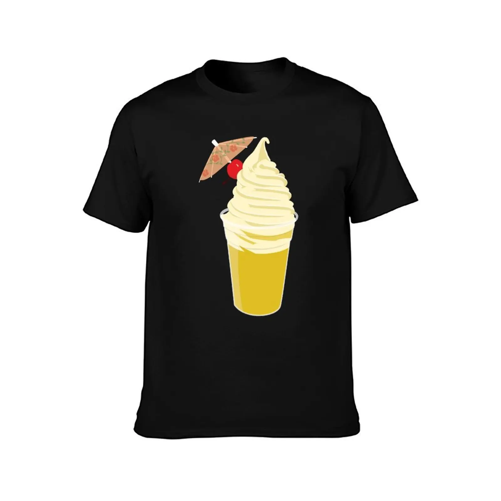 Dole Whip! T-Shirt, Summer Casual Cotton Tee, Oversized Streetwear Tops, Vintage Graphic Print, Loose Fit Short Sleeve