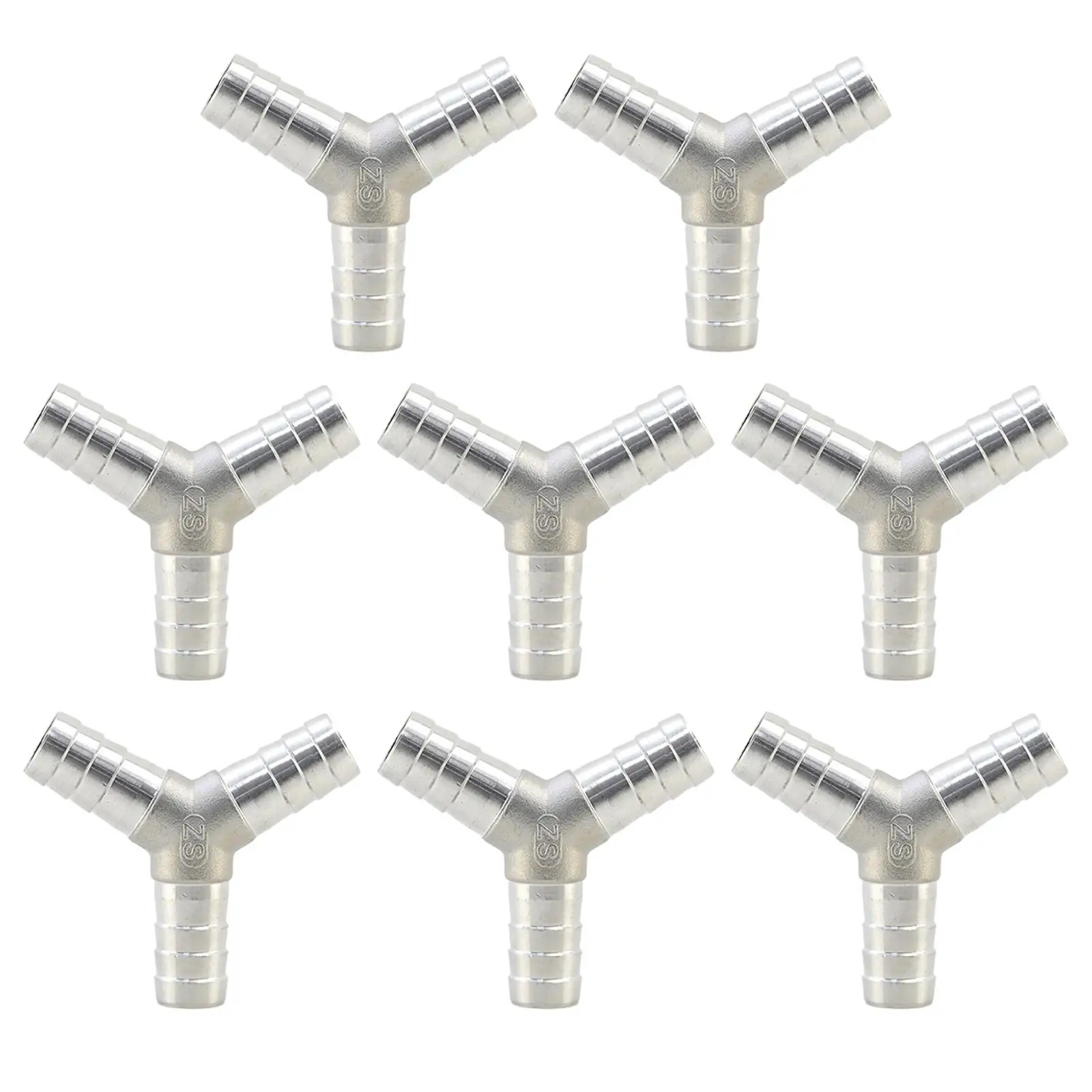 Y Shape Hose Pipe 3 Way Connector Stainless Steel Garden Irrigation 3 Way Hose