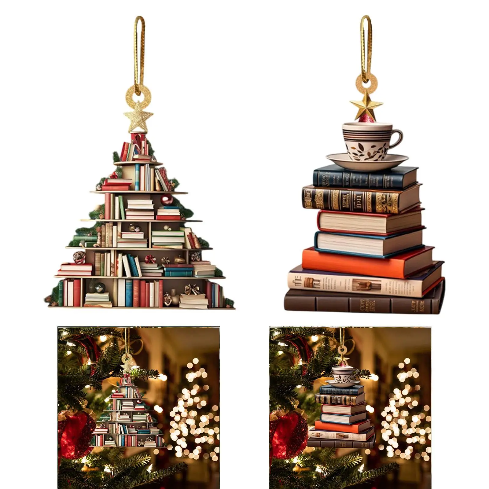 Generic Car Rearview Mirror Pendant Gift Car Charm Dangling Christmas Hanging Ornament Car Interior Decoration Car Accessories
