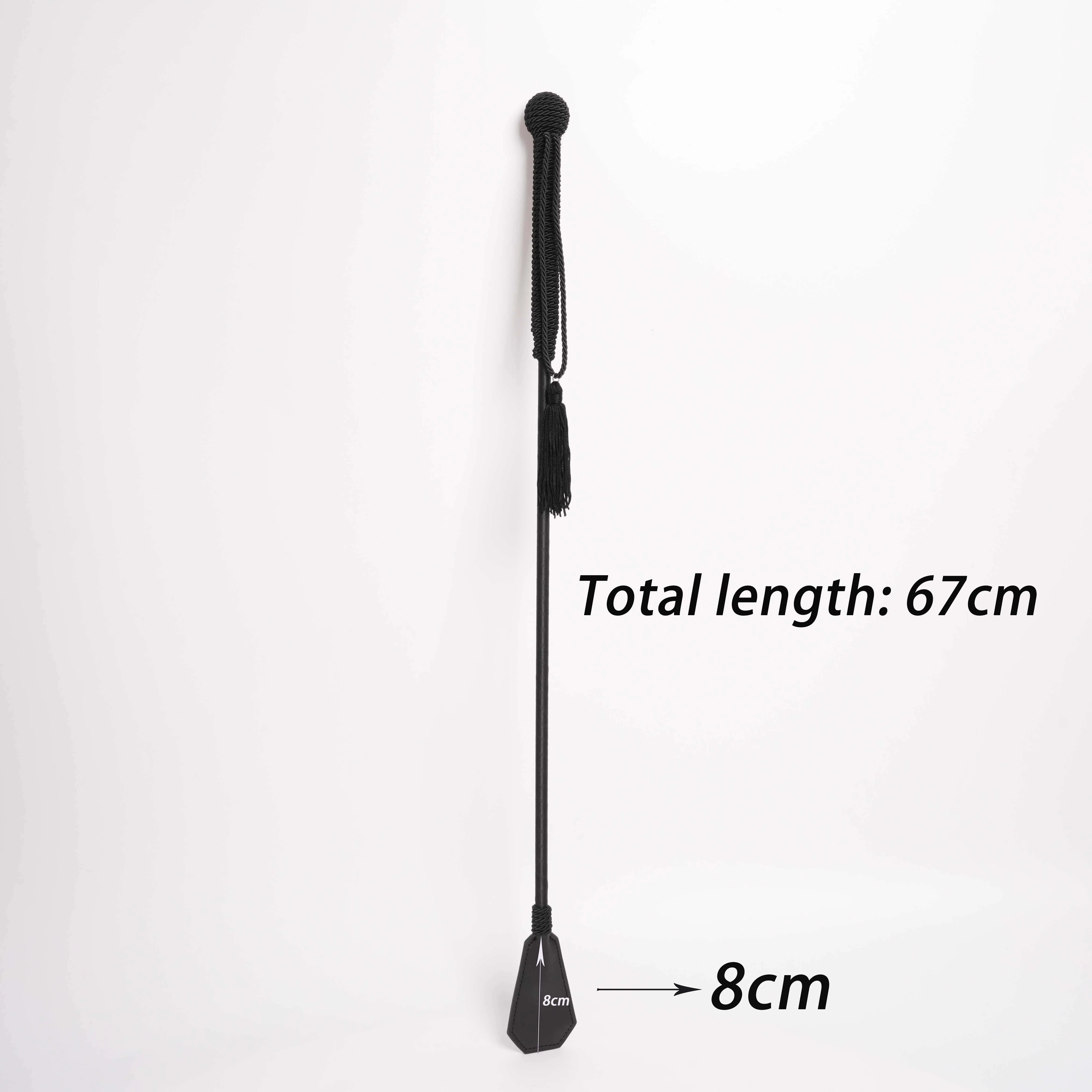 67cm PU Leather Riding Crop Straight Whips Flogger Paddle Horse Training SM Bondage Cosyplay Spanking Buttock Sex Toy for Couple