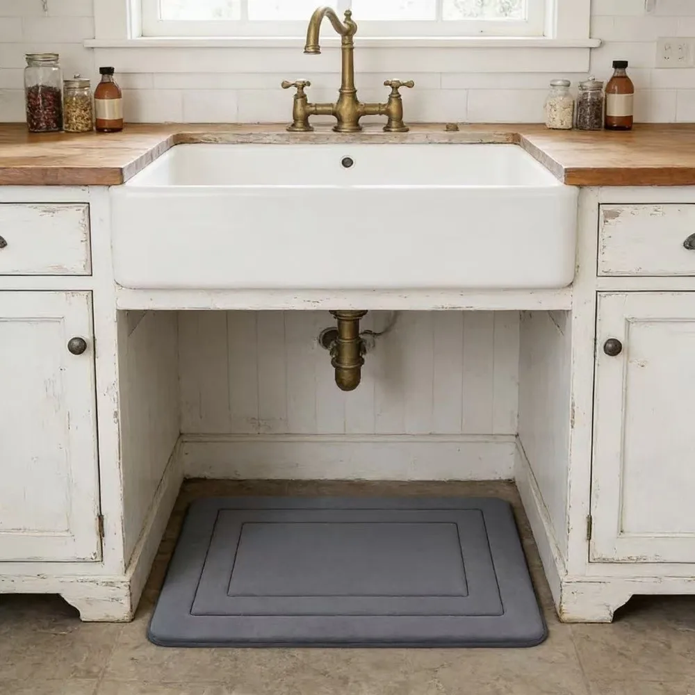 Standing Mat Non-Slip Bathroom Mat Quick Dry Thickened Floor Mat Absorbent Soft Door Mat Bedroom
