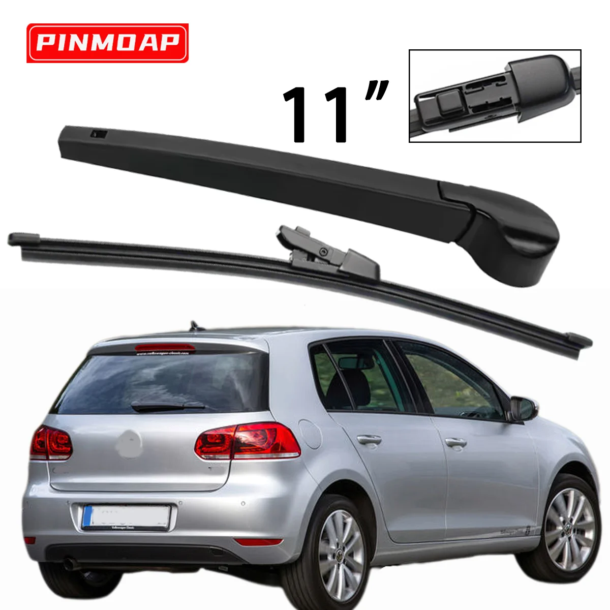 11 "Hinten Wischer Arm Klinge Set Anwendbar Für VW Golf 6 Fließheck 2008-2013 Windschutzscheibe Windschutz Heckscheibe auto Zubehör