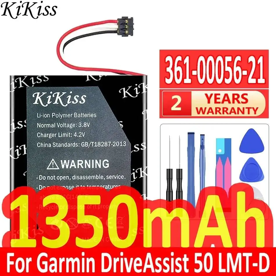 Car Navigation Device Battery 361-00056-21 1350mAh For Garmin Driveassist 50 Lmt-D Driveluxe 50 Lmthd