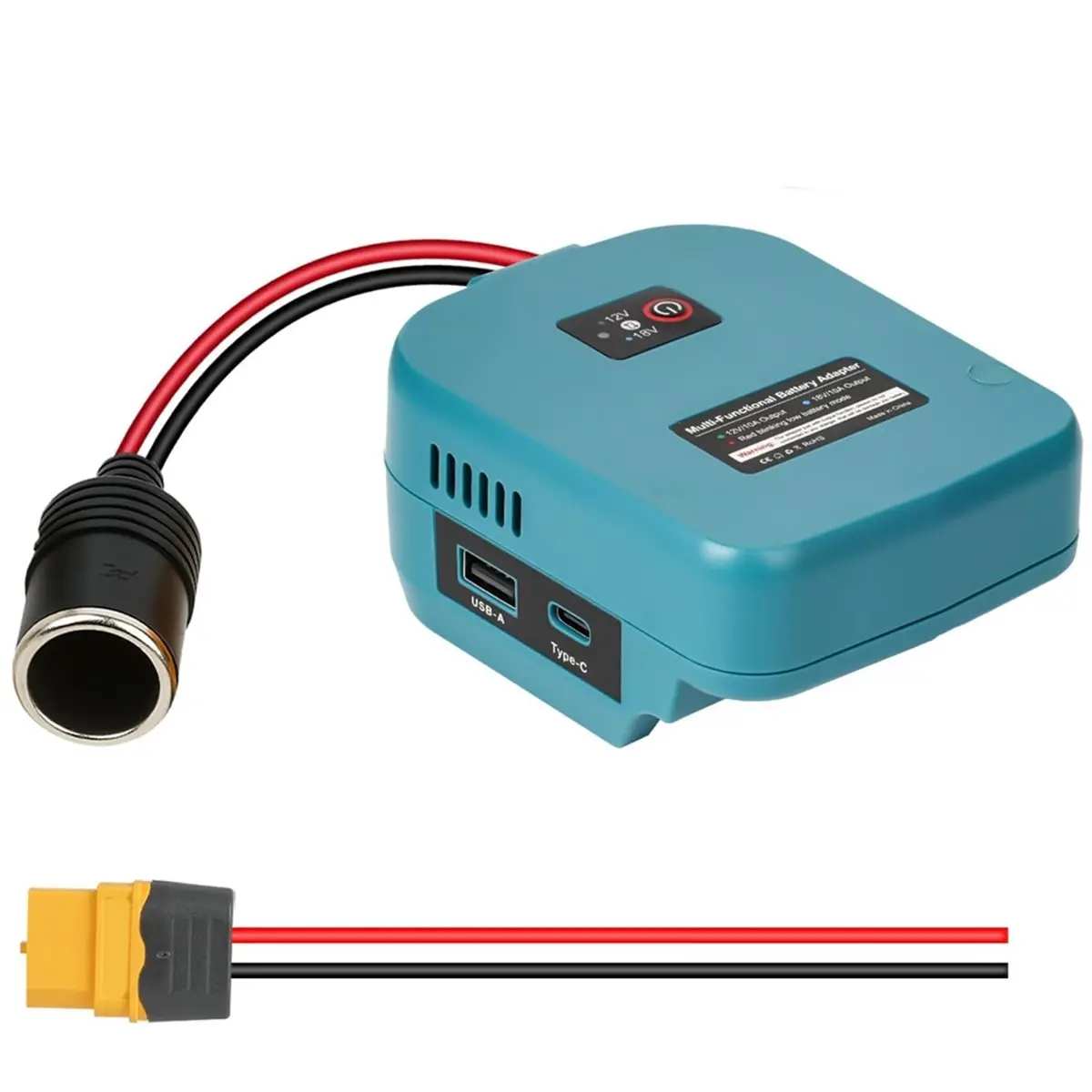AA19 18V to 12V Step-Down Converter for Makita 18V LXT Battery for Power Adapter Wheel, DC 12V 120W Buck Converter Regulator
