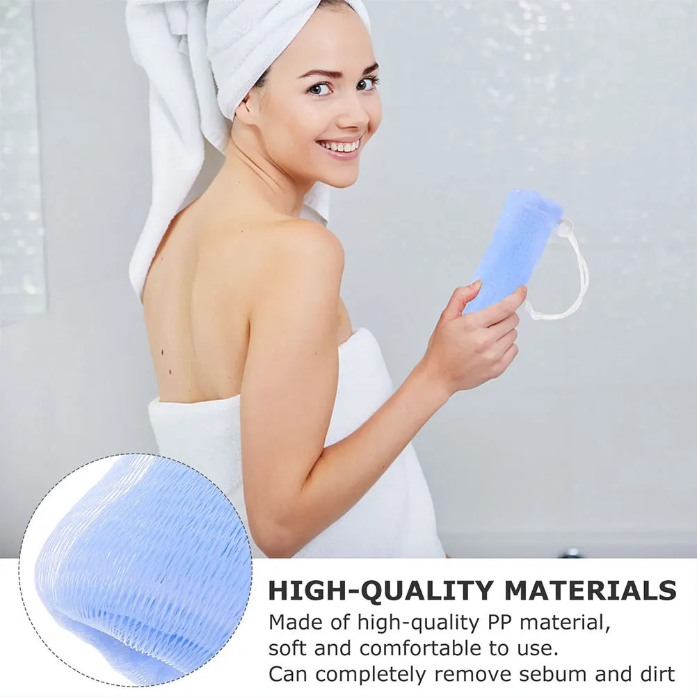 

10pcs Soap Pouch Foaming Net Soap Maker Holder Body Scrub Cleansing Saver Storage Face Durable Random Color