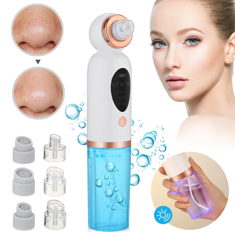 Blackhead Remover Acne Facial Bubble Cleaner Suction Black Point Vacuum Cleaner Sebum Inhaler Squeeze Acne Black Dots Extractor