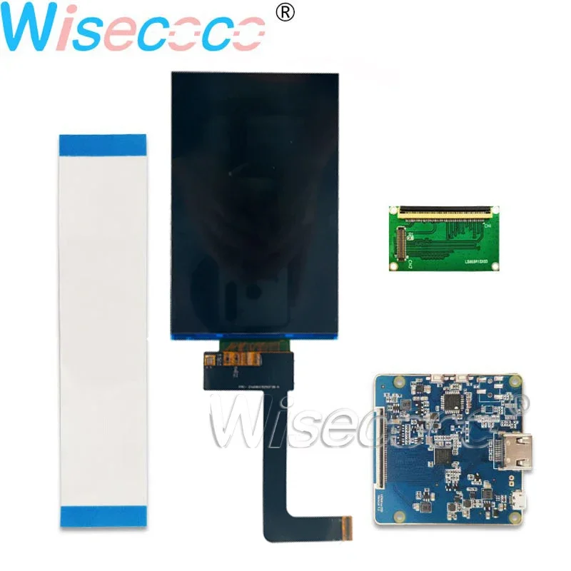 6.08 Polegada 2k fóton mono 1620x2560 ips display lcd protetor de vidro monocromático placa motorista mipi sla 3d tela de impressora de resina uv