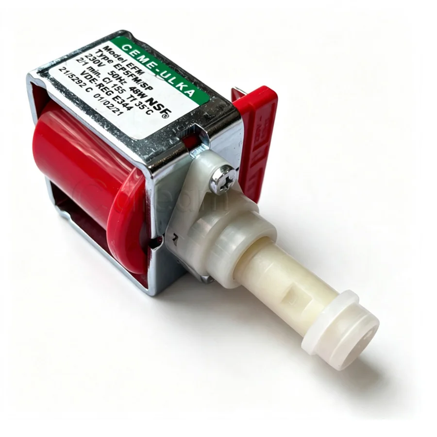 Bomba de Água Vibratória Solenoide para Máquina de Café/Expresso ULKA EP5FM/SP 48W 230V 50Hz, Compatível com DeLonghi