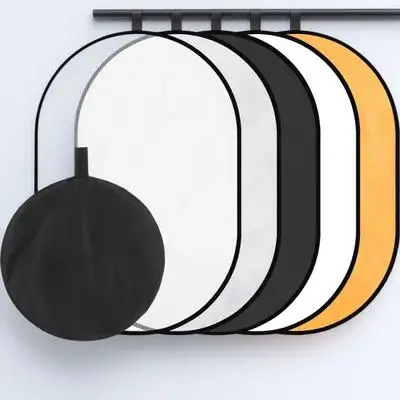 

1Set Photography Reflector Collapsible Five-in-One Light Panel Portable Outdoor Studio Lighting Accessory Soft Diffuser Shadow