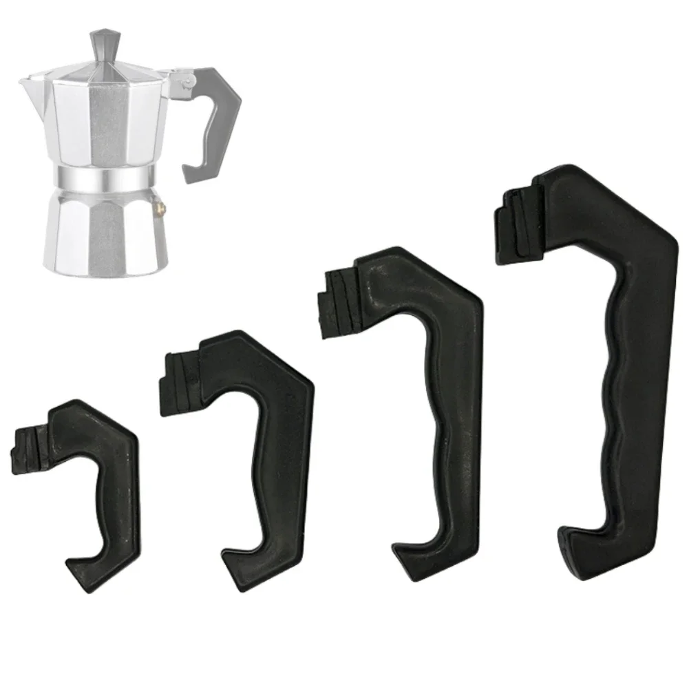 Koffie Espresso Moka Kachel Pot Vintage Handvat Voor 1 2 3 6 9 12 Kopjes Moka Koffiepot Handvat Accessoires Zwart Plastic Handvat