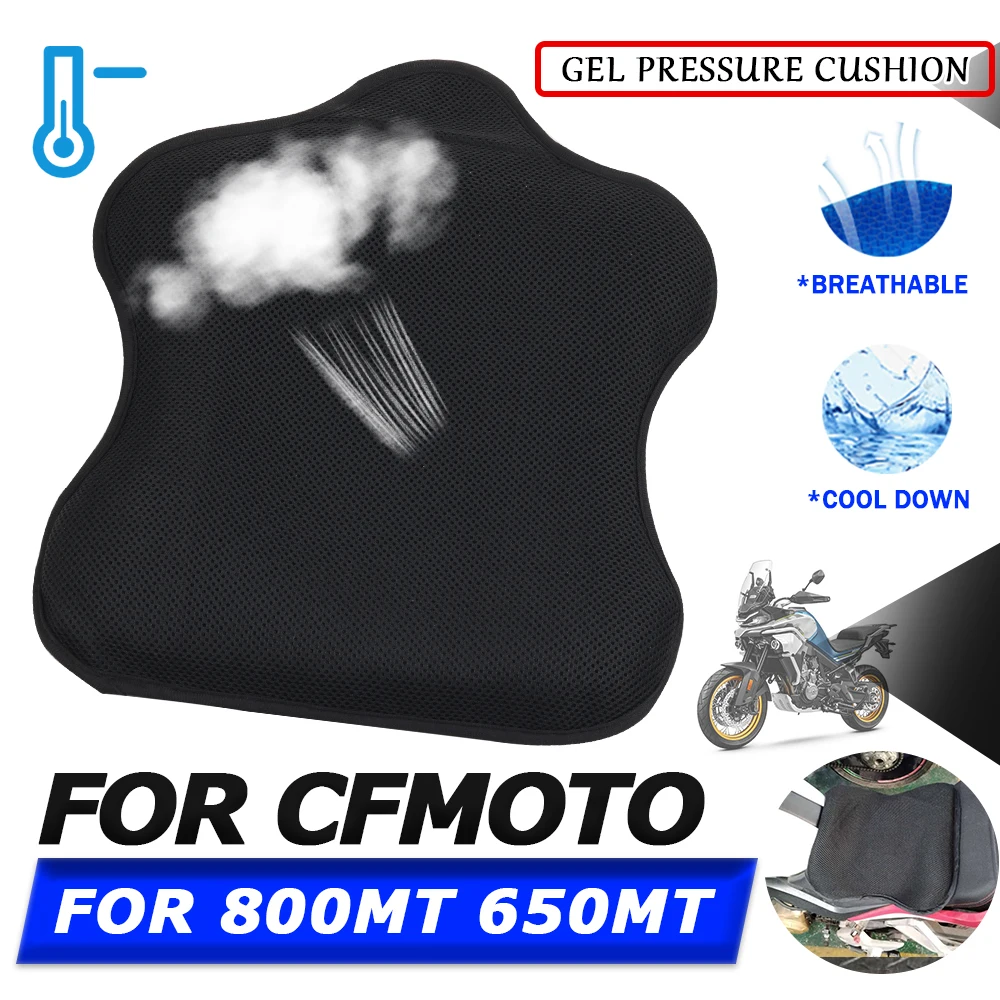 

For CFMOTO 800MT MT800 650MT MT650 800 MT 650 Motorcycle Accessories Gel Seat Cushion Breathable Heat Insulation Air Pad Cover