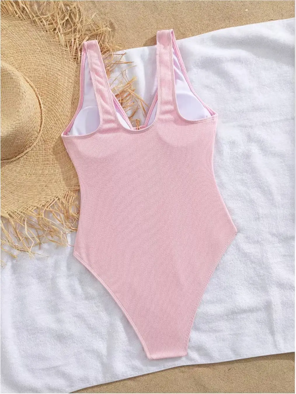 ชุดว่ายน้ำวันพีซแบบรัดรูปสำหรับผู้หญิง ปี 2026 สไตล์เรียบร้อยแต่เซ็กซี่ คอสูง เหมาะสำหรับว่ายน้ำแข่งและแช่น้ำพุร้อน แบบคอร์เซ็ท