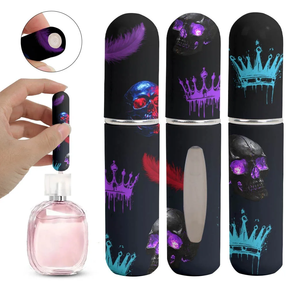 Nuevo Mini botella de Perfume de 5ml, envases cosméticos vacíos portátiles recargables, pulverizador de almacenamiento, dispensador de Perfume, regalos