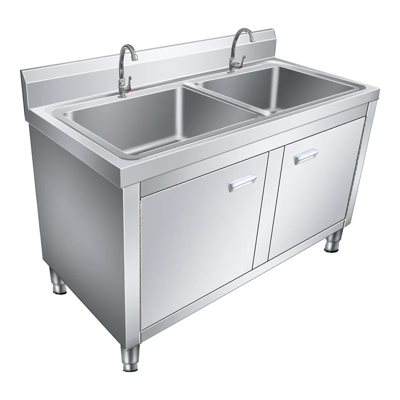 304 stainless steel sink cabinet kitchen restaurant sink sink flat integrated cabinet cabinet commercial modern simplicity