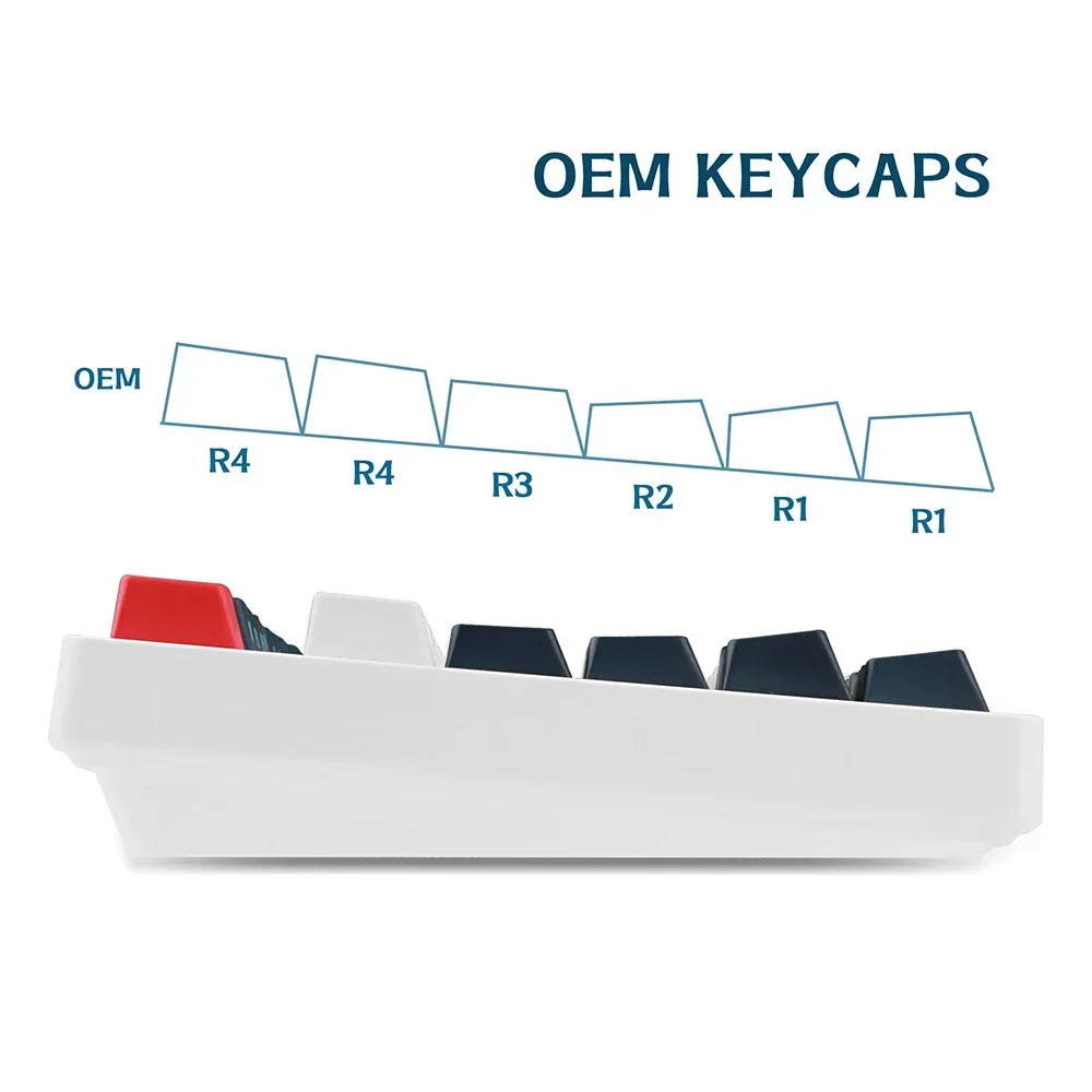 Keycaps for Gaming Mechanical Keyboard PBT Side Printed OEM Profile keycap set for 61 87 104 108 MX Switches Mechanical Keyboard