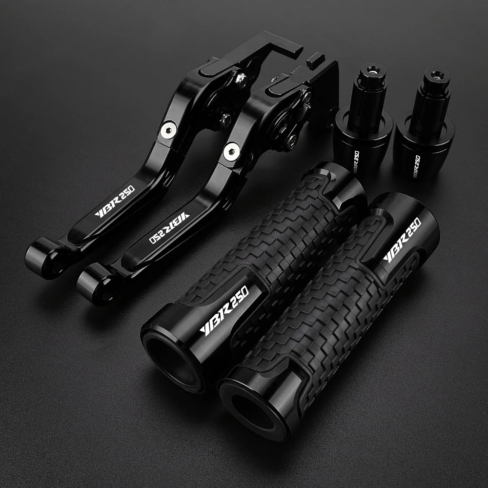 

Motorcycle Handgrips Extendable For Yamaha YBR250 2005 2006 2007 2008 2009-2014 Brake Clutch Levers Handlebar Grips Handle Ends