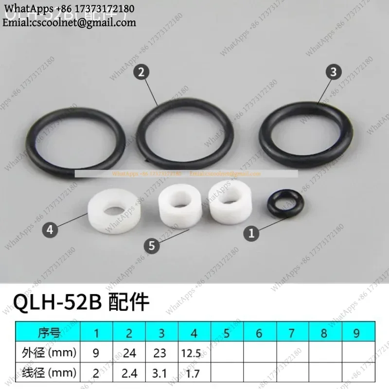 JS02 Single Liquid Sealing Ring Rubber Gasket Silicone Flat PTFE O-ring Seal Spare Parts