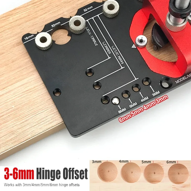Suitable for shelves, cabinets, wardrobe handles, 35mm drilled guide rails, concealed hinge fixtures, 3-6mm hinge offset