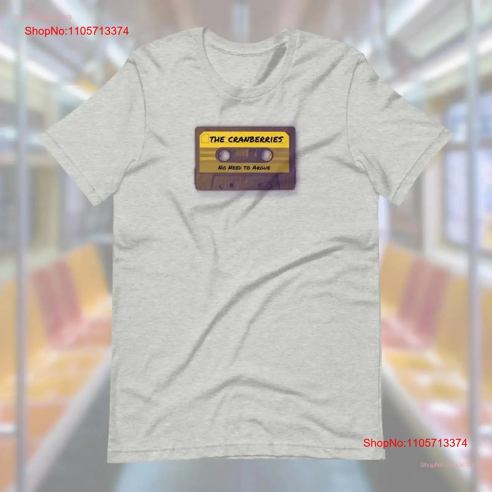 T Shirt Cranberries Fan Art 90's Rock Band Cassette Cotton Blend No Need To Argue Linger vintage Washed graphic