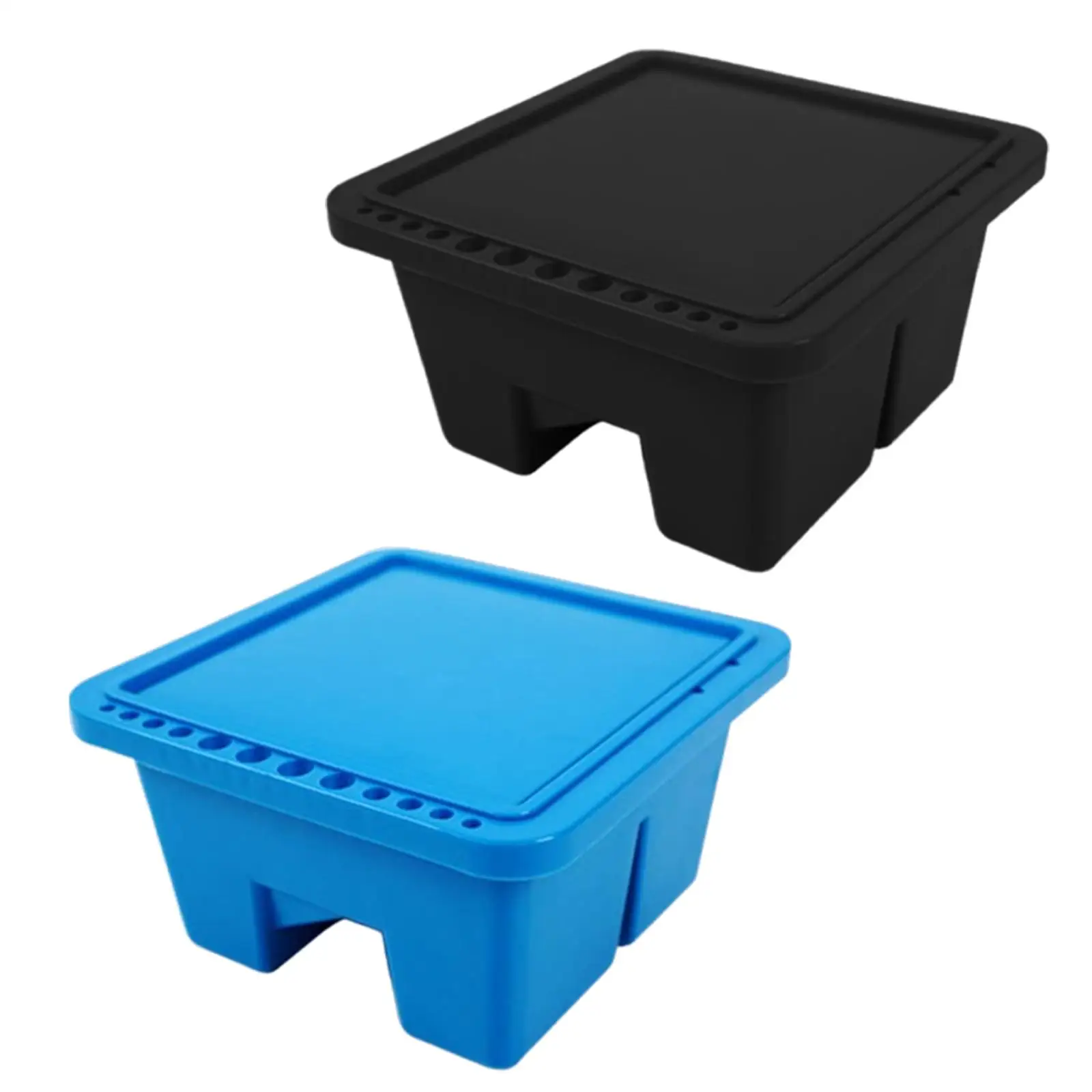 Paint Brush Cleaning Basin, Paint Brush Washer Holder, Multipurpose Bucket with Lid for Artist, Paint Cleaner