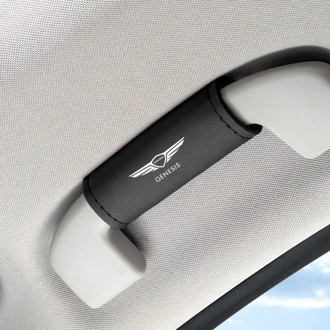 가죽 자동차 지붕 손잡이 보호 당겨 장갑 창세기 쿠페 G70 G80 GV60 G90 GV70 GV80 EV BH GV90 용 자동 엠블럼 액세서리